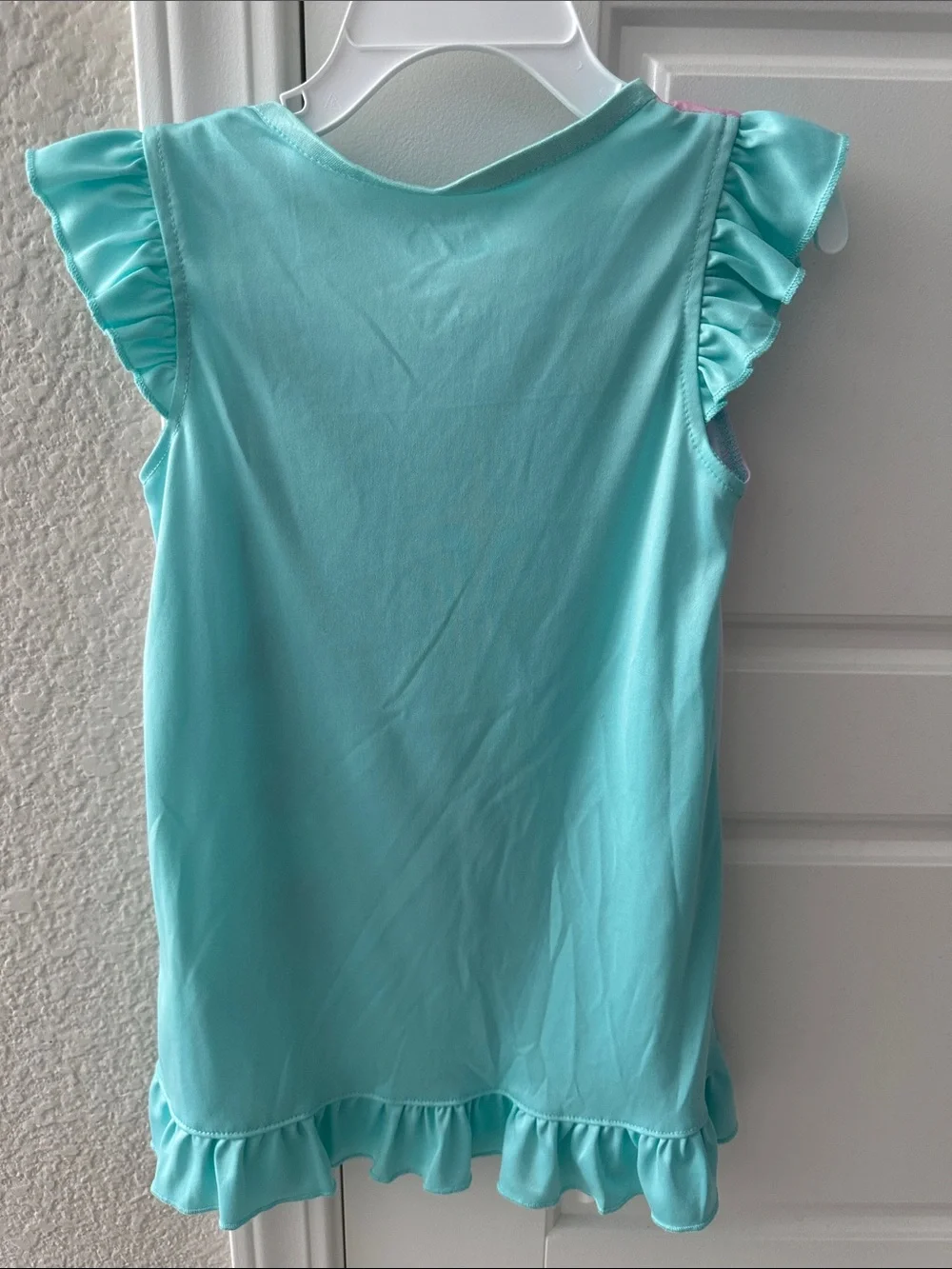 Disney Minnie Mouse Pink and Aqua Girls Nightgown - Picture 2 of 3